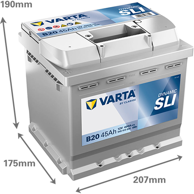 Varta Battery 12V 45Ah 400A 545413040K262