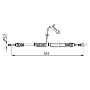 Bosch Handbrake Cable Rear 1 987 482 882