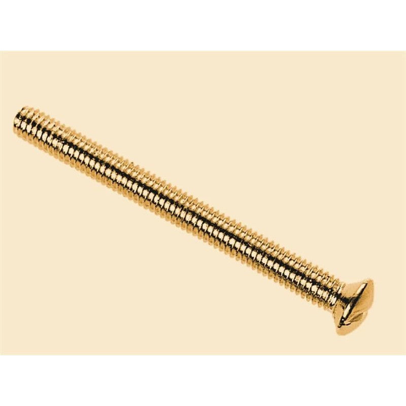 Dencon Brass Switch/Socket Plate Screws 3.5 x (Pack of 10) 38-50mm