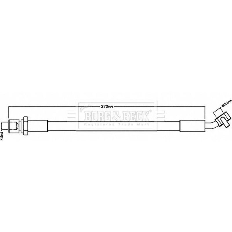 Borg & Beck Brake Hydraulic Hose Line Right BBH7962