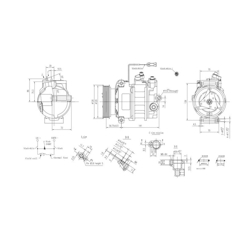 Hella Air Conditioning Compressor 8FK 366 200-181