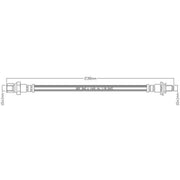 Juratek Brake Hydraulic Hose Line Rear JBH1017