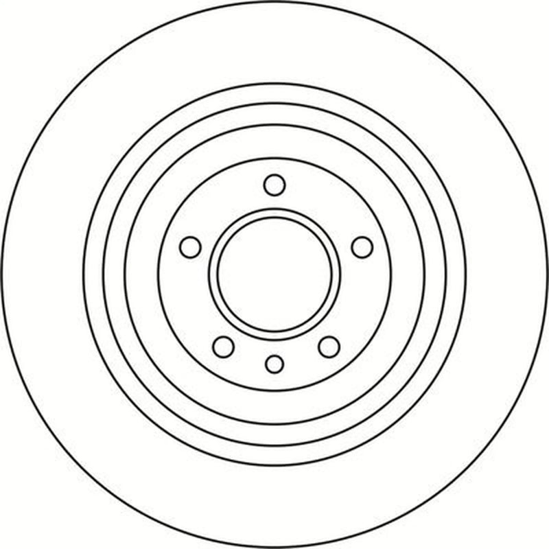 Abtex 2 x Vented Rear Brake Discs BD2025V
