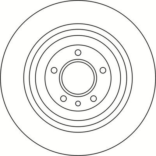 Abtex 2 x Vented Rear Brake Discs BD2025V