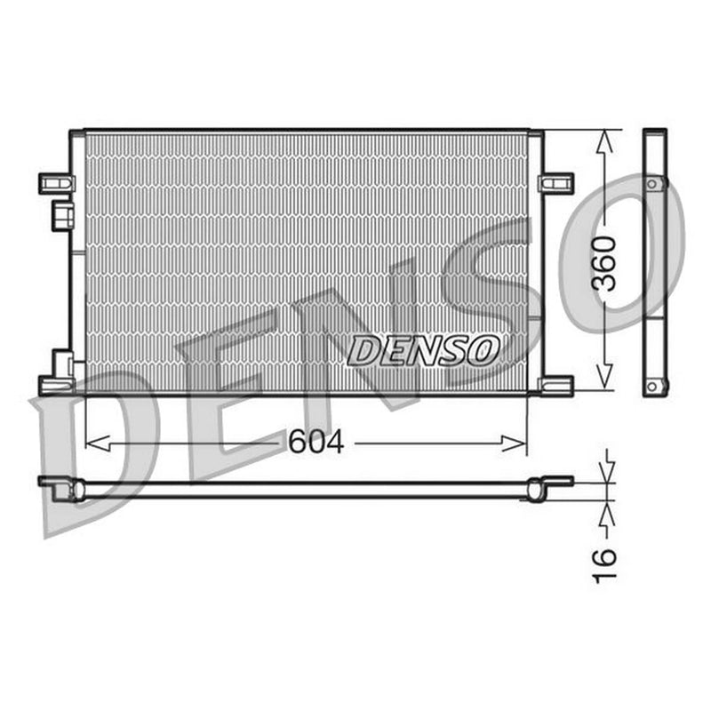 Denso Air Conditioning Condenser DCN23019