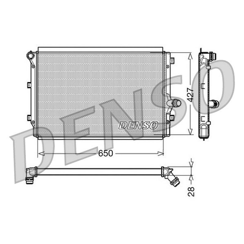 Denso Engine Radiator DRM32017