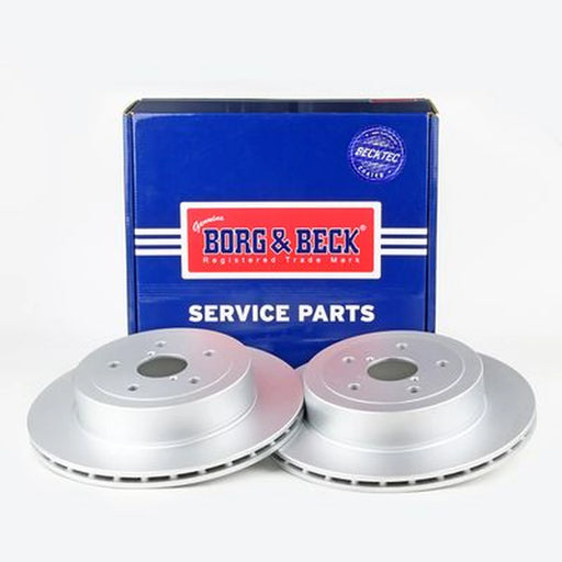 Borg & Beck 2 x Vented Rear Brake Discs BBD5252