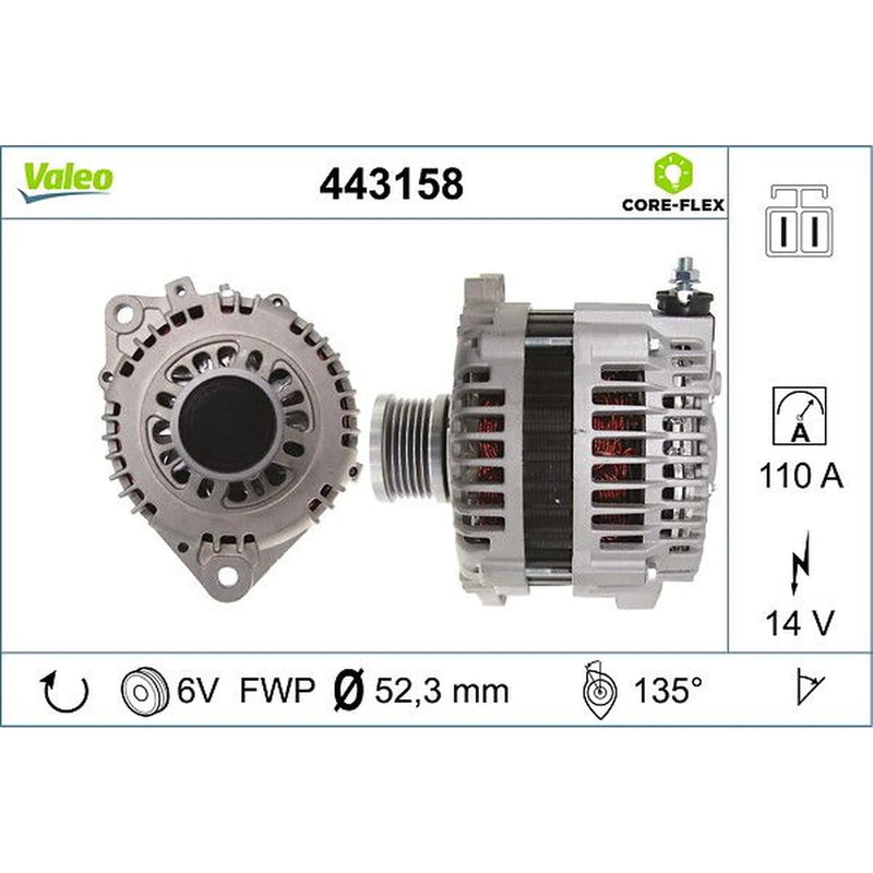 Valeo Car Alternator 12V 443158