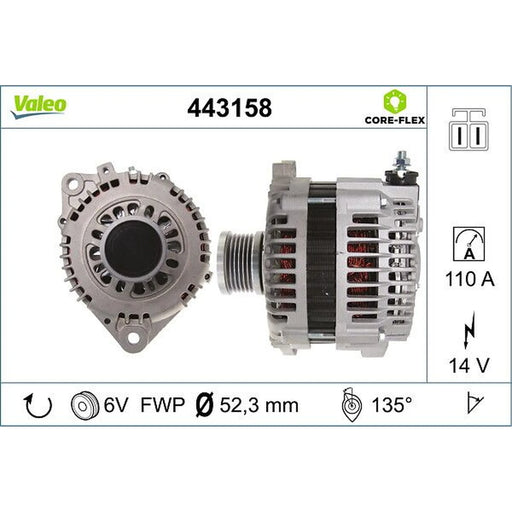 Valeo Car Alternator 12V 443158