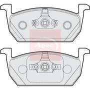 Apec Front Brake Pad Set PAD2216