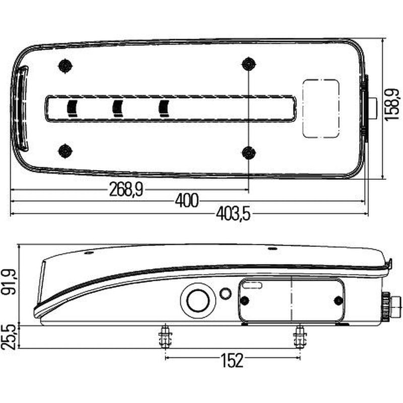 Hella Tail Light / Lamp LED Right 2VP 012 381-341