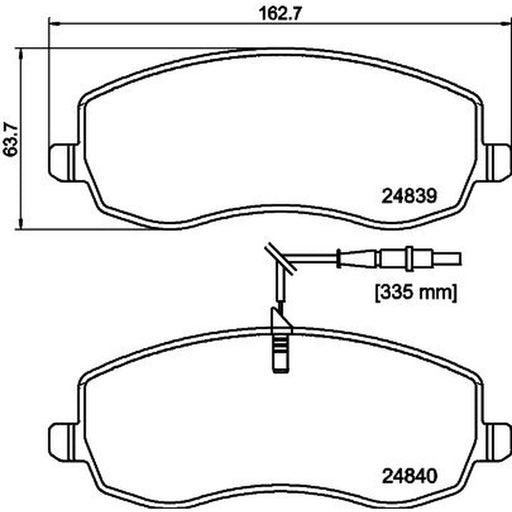 DON Front Brake Pad Set PCP1594