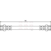 Apec Brake Hydraulic Hose Line Rear HOS3118