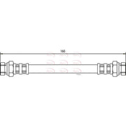 Apec Brake Hydraulic Hose Line Rear HOS3118