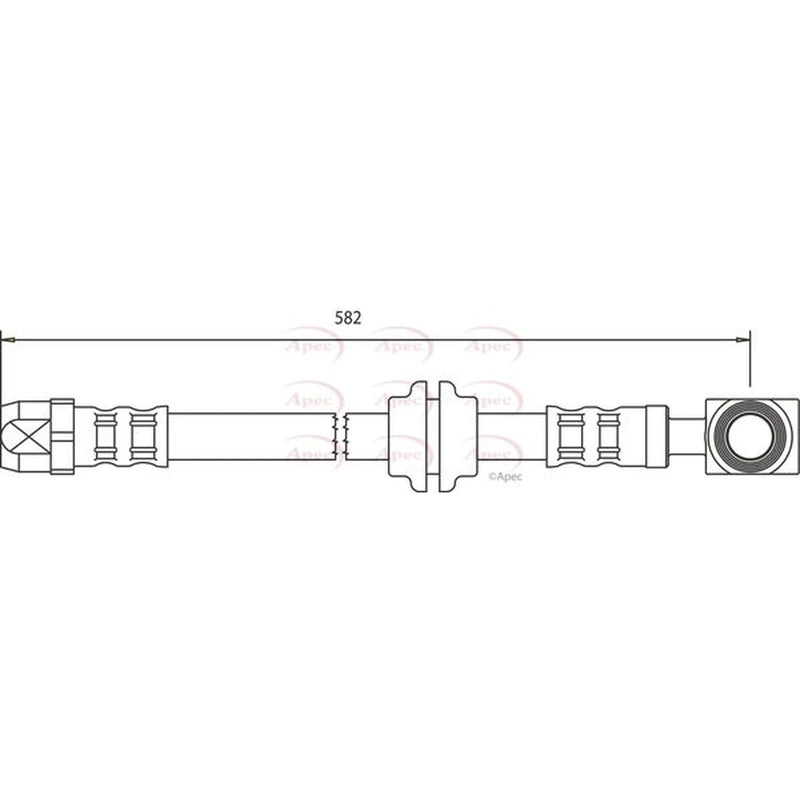 Apec Brake Hydraulic Hose Line Front HOS3055