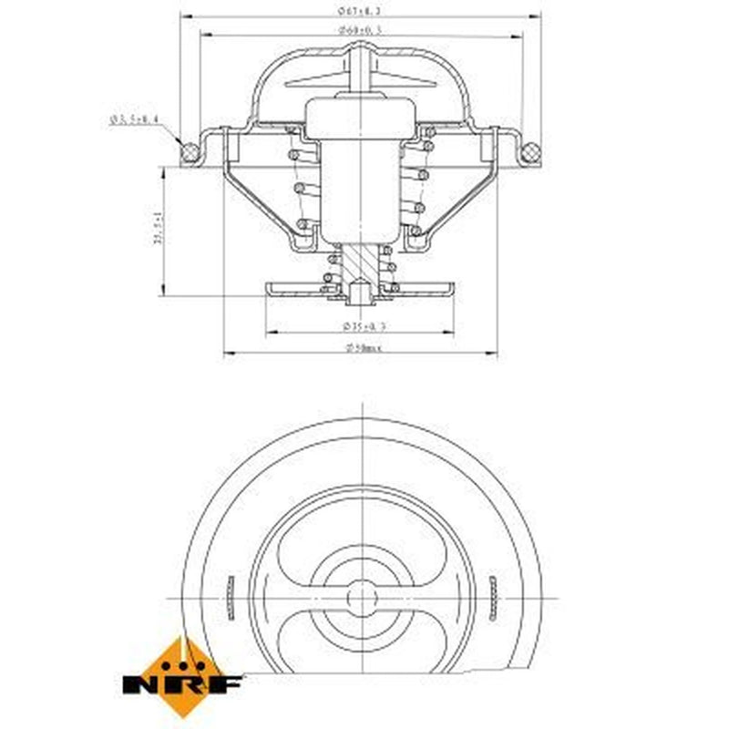NRF Thermostat,Coolant 725072