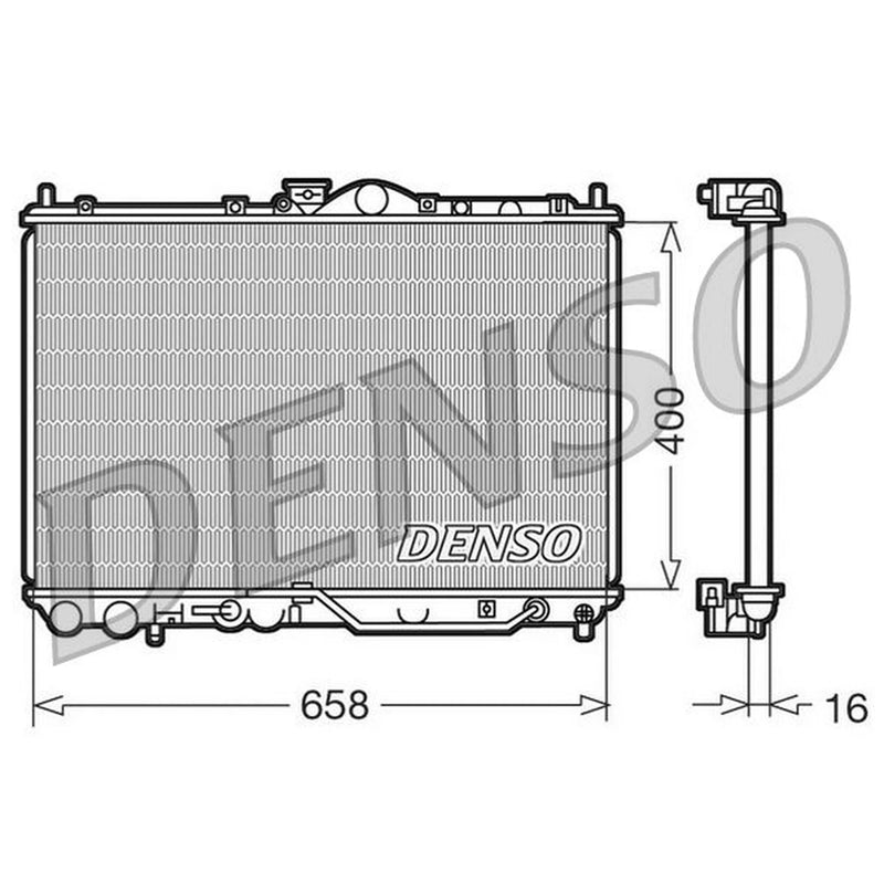 Denso Engine Radiator DRM45011