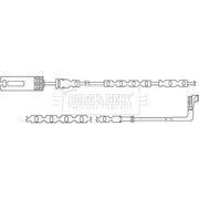 Borg & Beck Brake Pad Wear Sensor Rear BWL3060