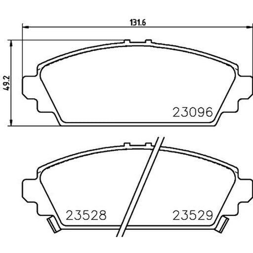 DON Front Brake Pad Set PCP1917