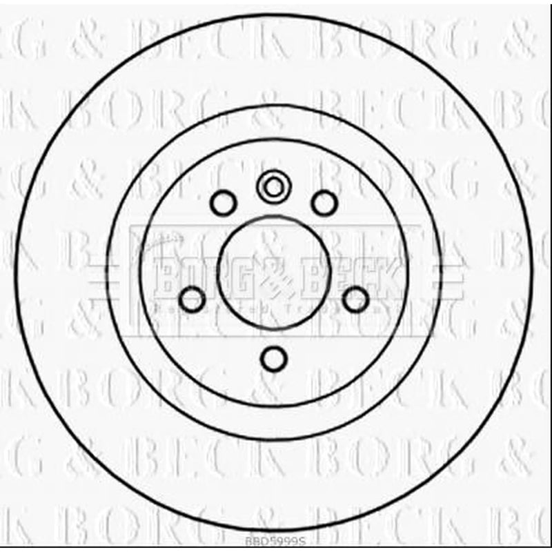 Borg & Beck 2 x Front Brake Discs BBD5999S