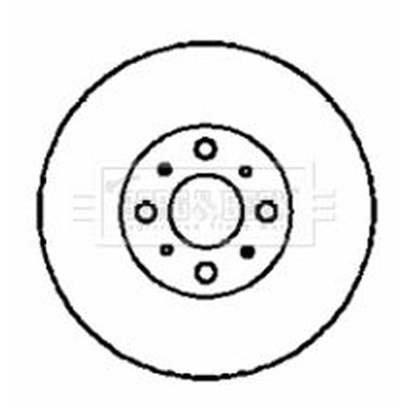 Borg & Beck 2 x Vented Front Brake Discs BBD4349