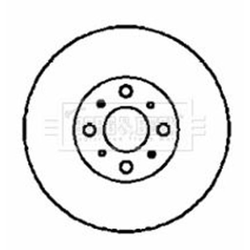 Borg & Beck 2 x Vented Front Brake Discs BBD4349
