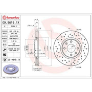 Brembo Xtra 2 x / Front Brake Discs 09.9619.1X