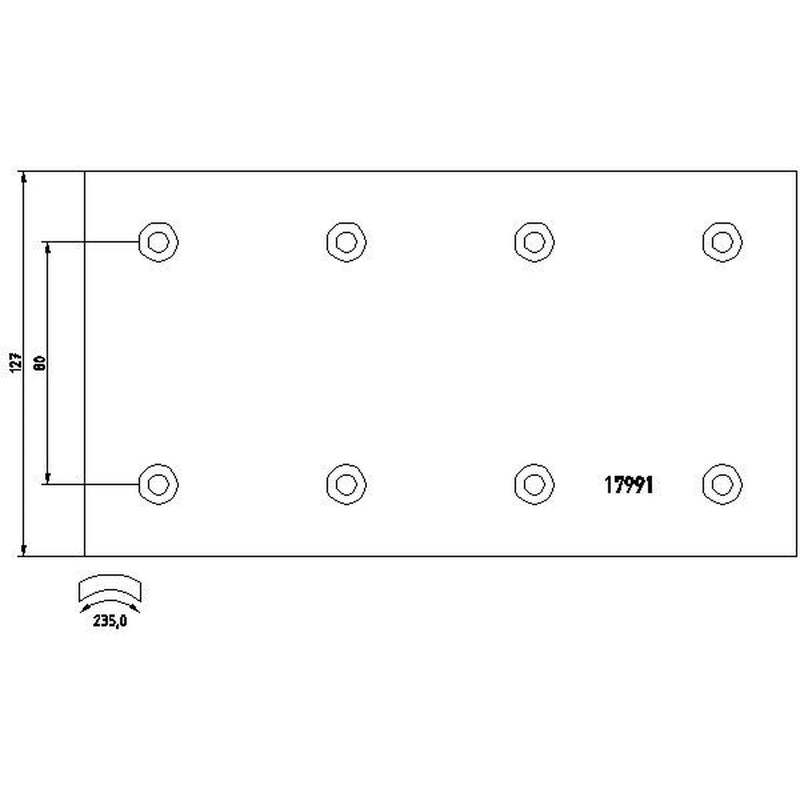Textar Textar Cv Brake Lining Set 1799101