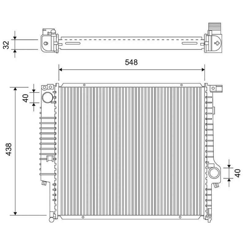 Valeo Engine Radiator 701754