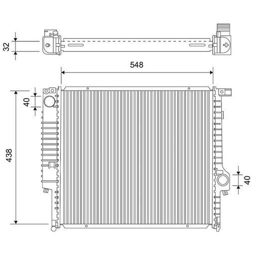 Valeo Engine Radiator 701754