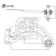 Febi Control/Trailing Arm Centre 187788