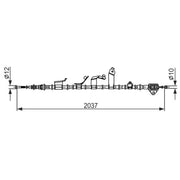 Bosch Handbrake Cable Rear 1 987 482 860