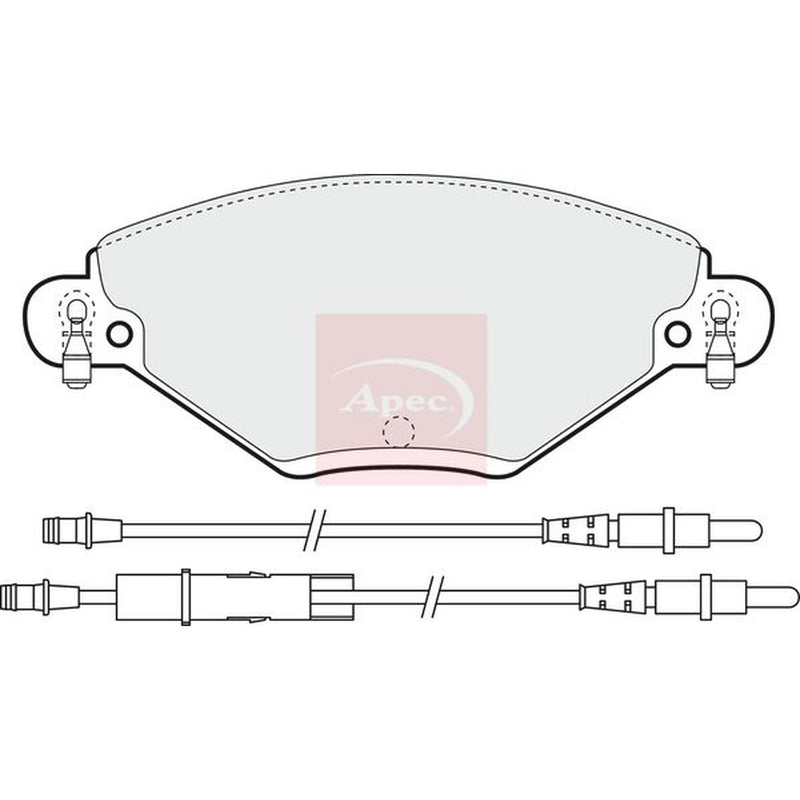 Apec Front Brake Pad Set PAD1259
