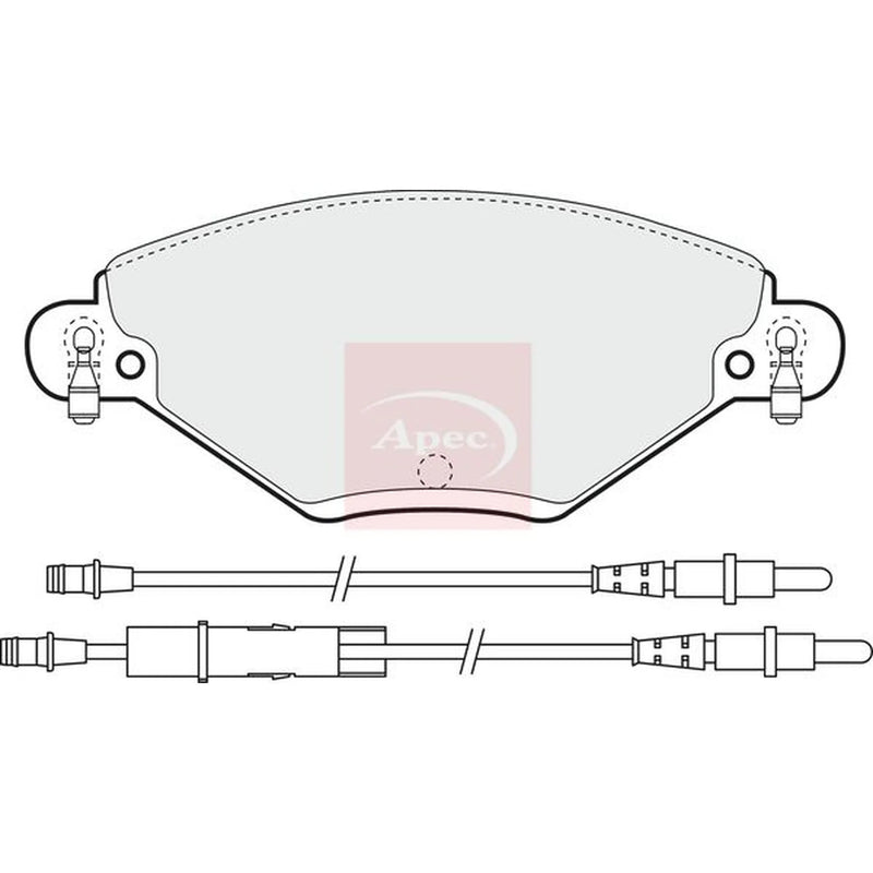 Apec Front Brake Pad Set PAD1259