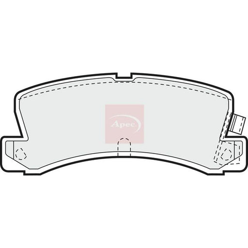 Apec Rear Brake Pad Set PAD580