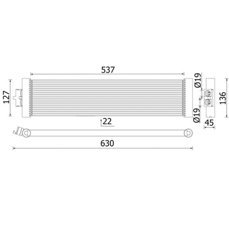 Mahle Automatic Gearbox Oil Cooler CLC 327 000P