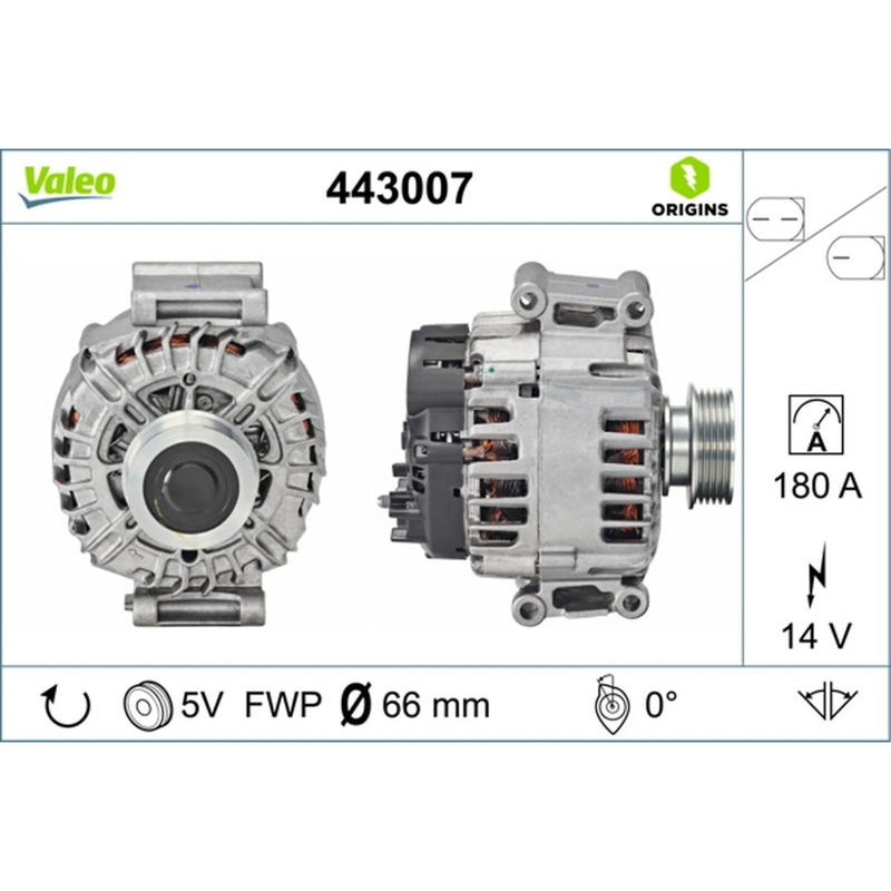 Valeo Car Alternator 12V 443007