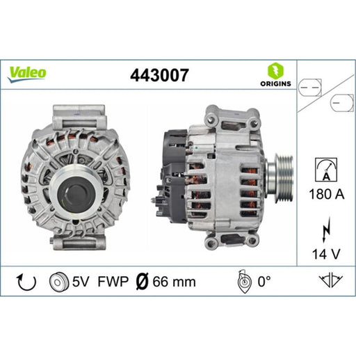 Valeo Car Alternator 12V 443007