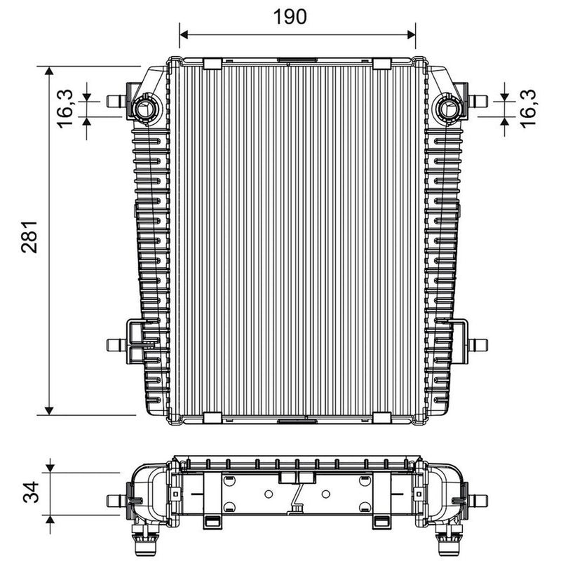 Valeo Engine Radiator 701501
