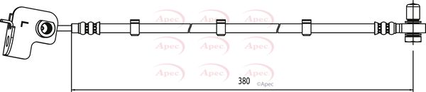 Apec Brake Hydraulic Hose Line Front Left
