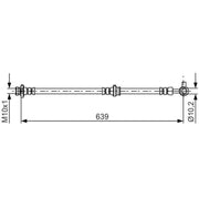 Bosch Brake Hydraulic Hose Line Front Right 1 987 481 697