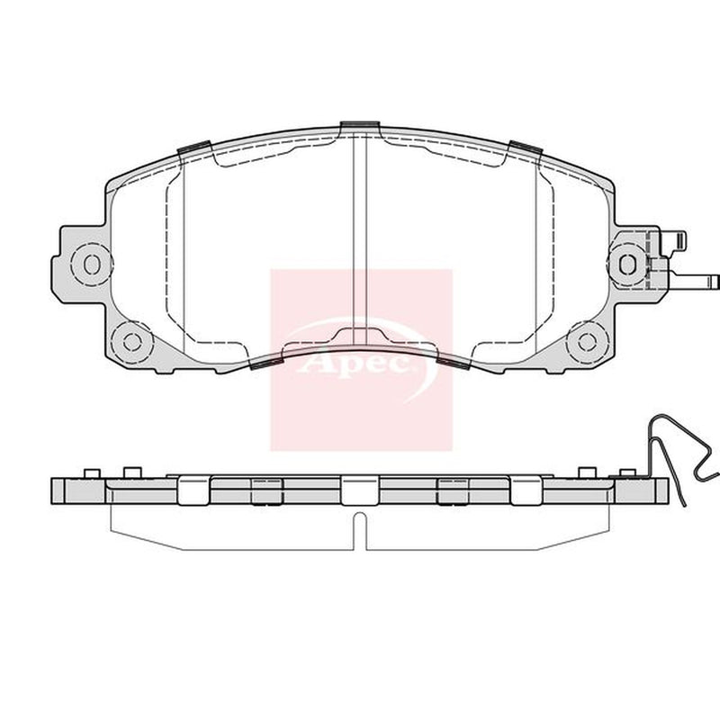 Apec Front Brake Pad Set PAD2398
