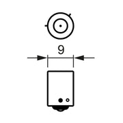 Bosch Indicator Turn Signal Bulb BAY9s 24V 21W 1 987 302 533