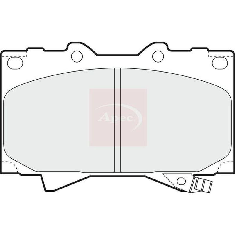 Apec Front Brake Pad Set PAD1076