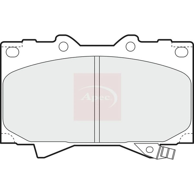 Apec Front Brake Pad Set PAD1076