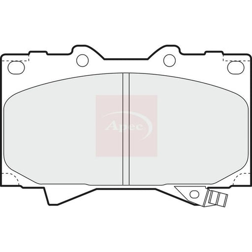 Apec Front Brake Pad Set PAD1076