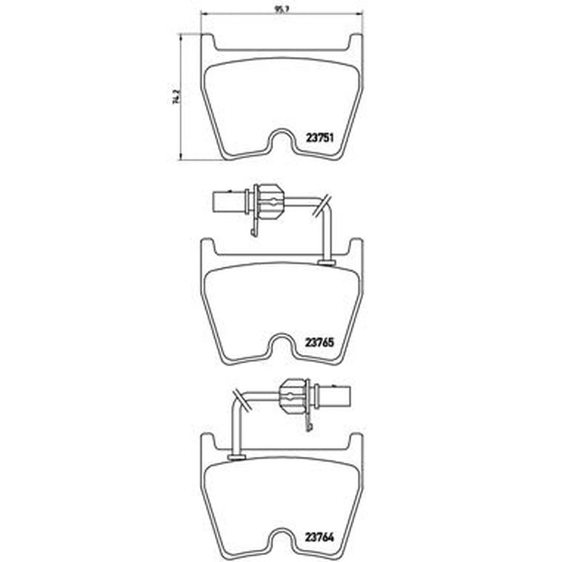 Brembo 8 x Front Brake Pad Set P85078