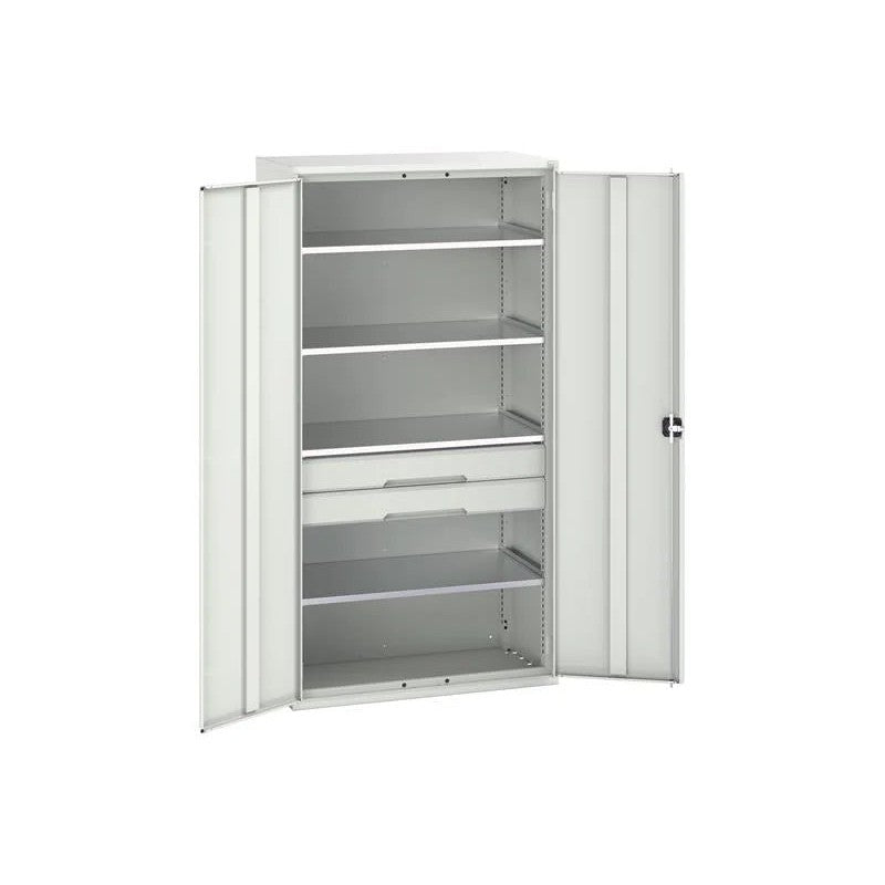 Bott Verso Kitted Cupboard 4 Shelf + 2 Drawer 1050 x 2000mm Light Grey