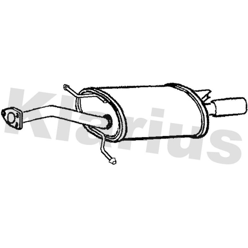 Klarius Box With Tail Pipe Rear VO376C