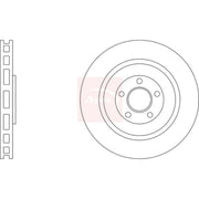 Apec 2 x Vented Rear Brake Discs DSK3306